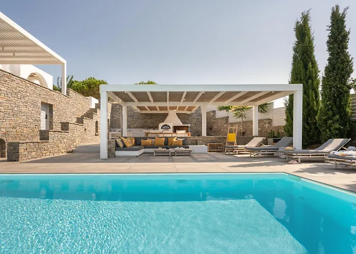 Near Parikia - 4br With Pool & View - Mirabilia *