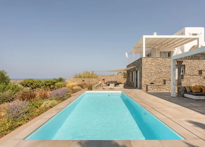 Near Parikia - 4br With Pool & View - Mirabilia Krotiri