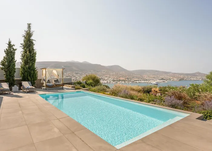 Βίλα Near Parikia - 4br With Pool & View - Mirabilia